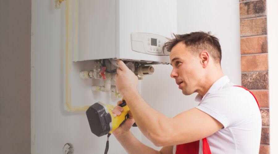 Local tankless water heater installation in Racine, OH
